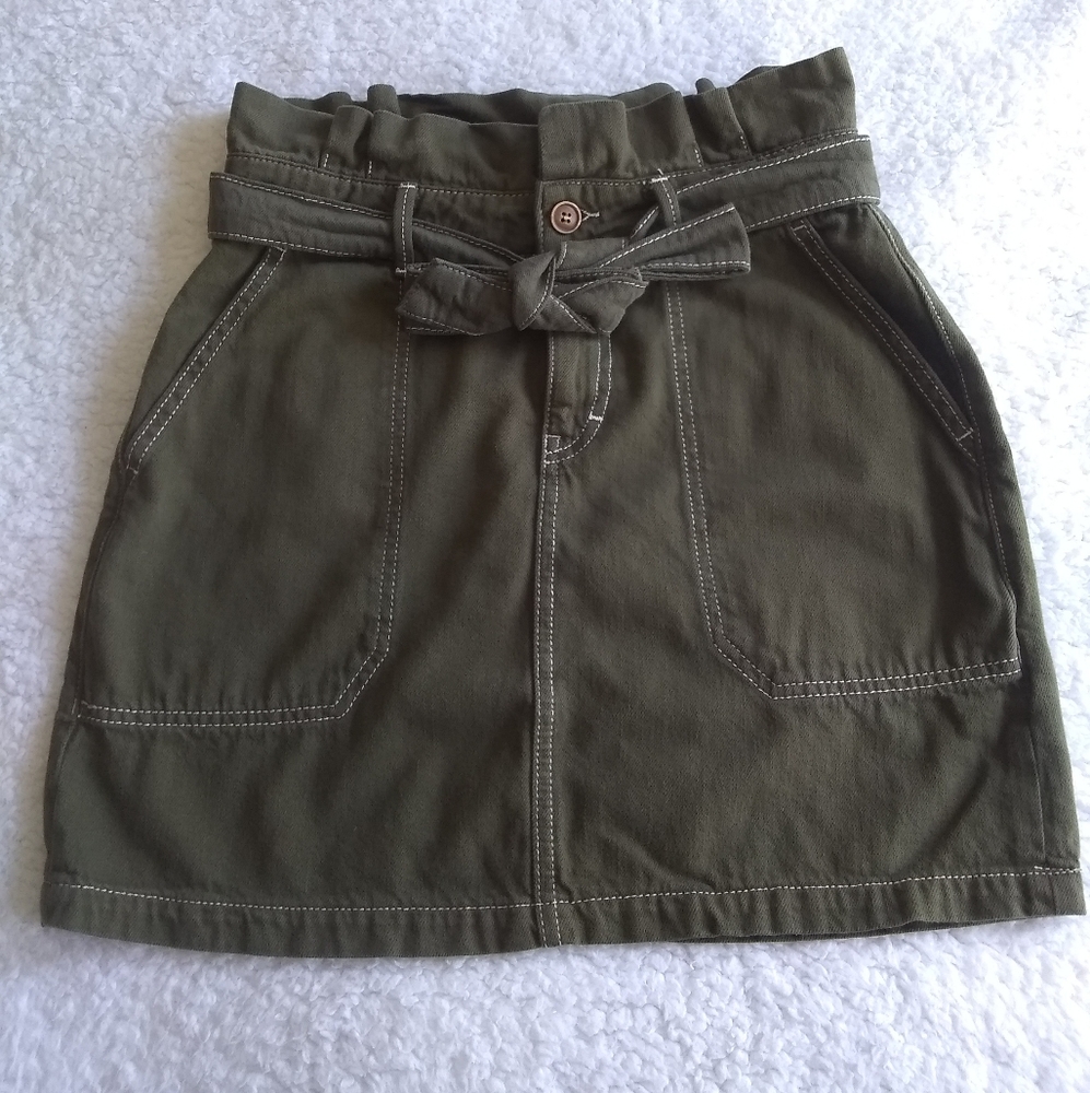 Free People Splendor In The Grass Skirt Army Green